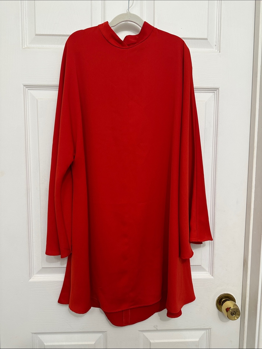 Zara Red High-Neck Dress